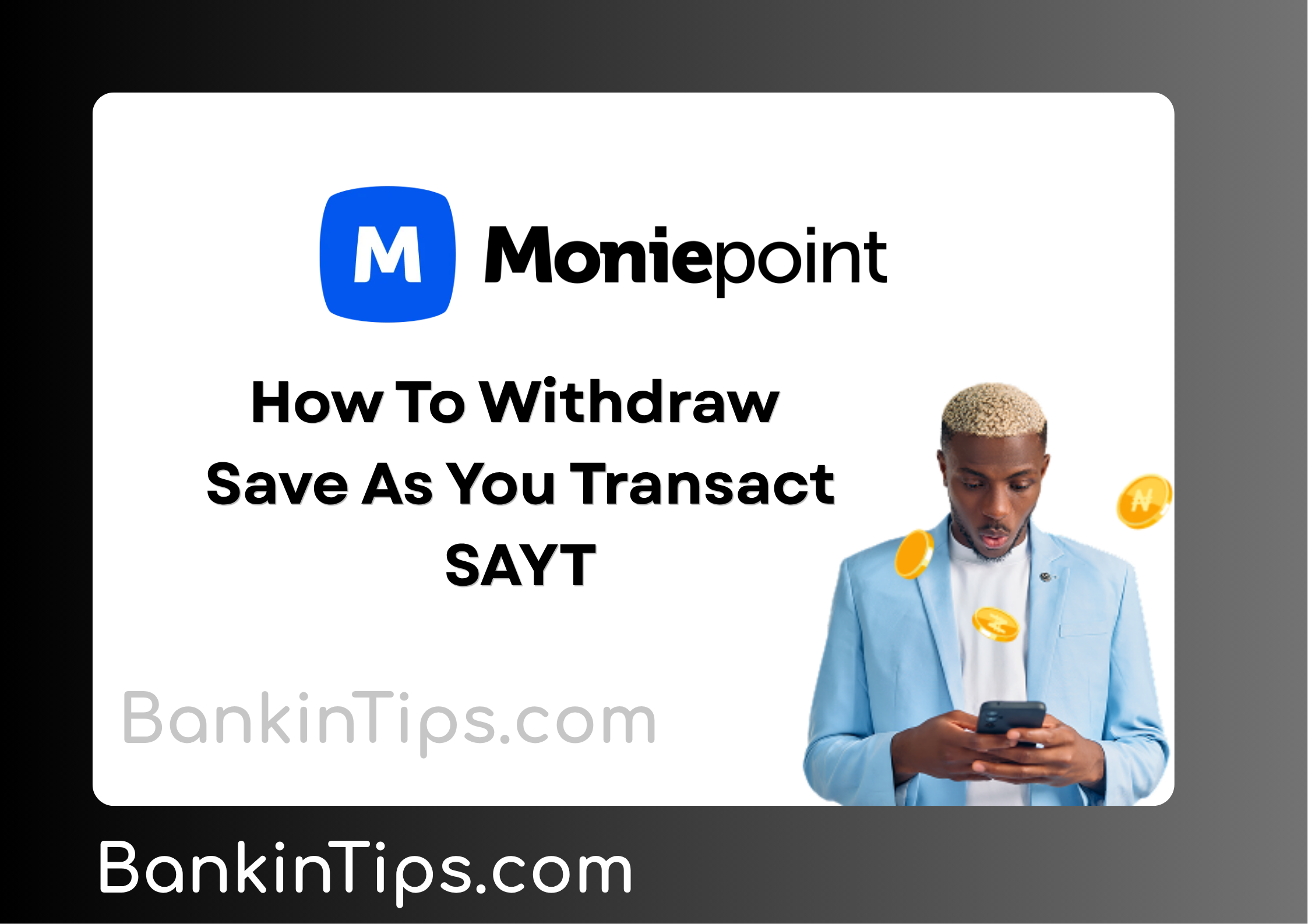 how to withdraw save as you transact on moniepoint online app